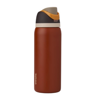 Owala FreeSip 32 oz Burnt Orange BPA Free Ode to October Water Bottle with Spout Lid