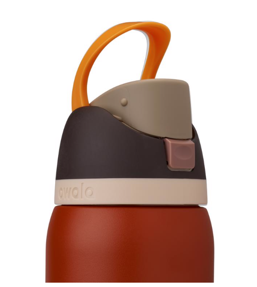 Owala FreeSip 32 oz Burnt Orange BPA Free Ode to October Water Bottle with Spout Lid