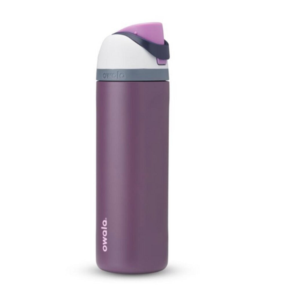 Owala FreeSip 24 fl. oz. Purple BPA Free Wacky Wildberry Water Bottle with Spout Lid
