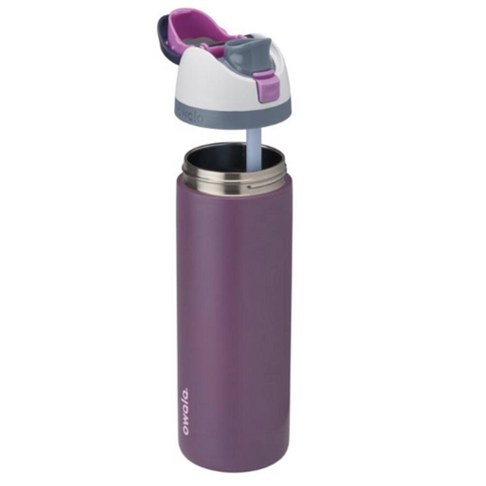 Owala FreeSip 24 fl. oz. Purple BPA Free Wacky Wildberry Water Bottle with Spout Lid