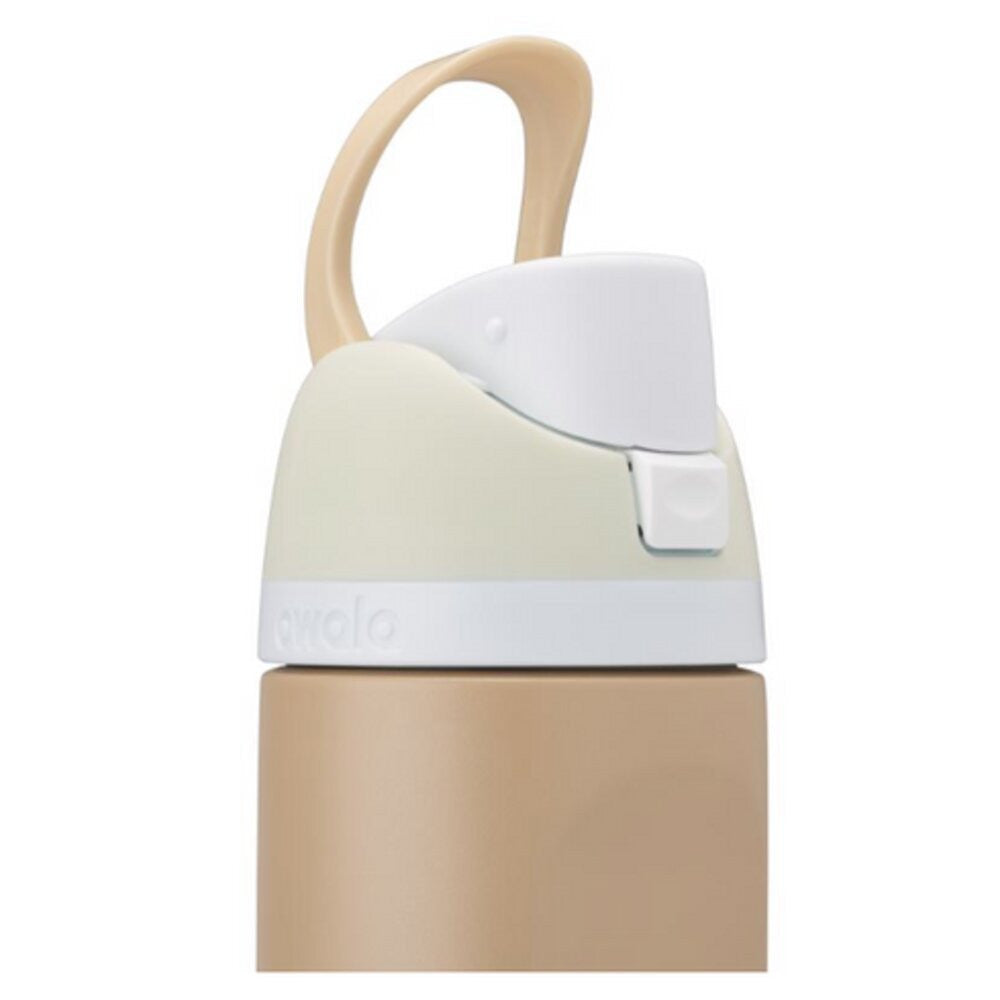 Owala FreeSip 24 fl. oz. Tan BPA Free Muddy Buddy Water Bottle with Spout Lid