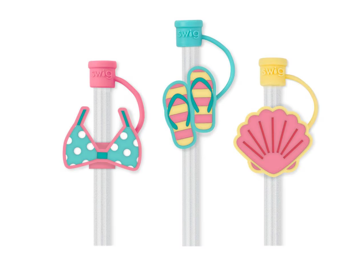 Swig Life Errbody At The Beach Straw Topper Set
