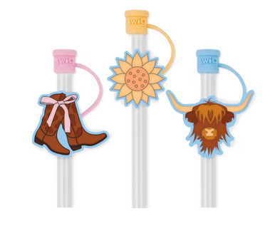 Swig Life Cowgirl Coquette Straw Topper Set