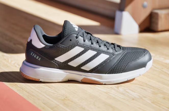 Adidas Men's Volleyball Ligra 8 Indoor Shoes - Black/White