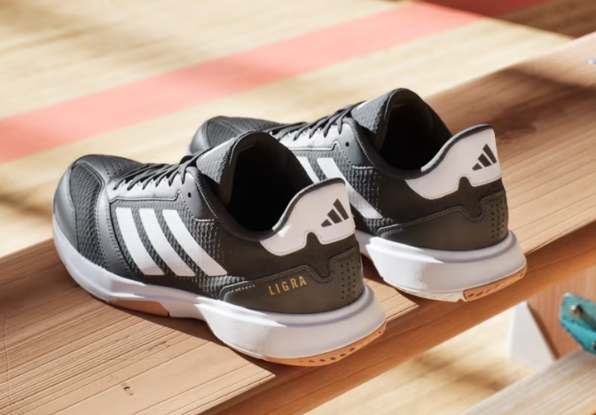 Adidas Men's Volleyball Ligra 8 Indoor Shoes - Black/White