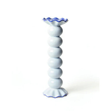 Coton Colors Smoke Large Ruffle Knobbed Candle Holder