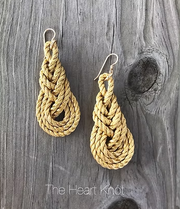 The Heart Knot Pipa Knot Earrings