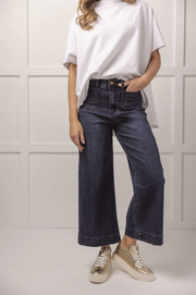Mud Pie Jake Wide Leg Pant - Blue