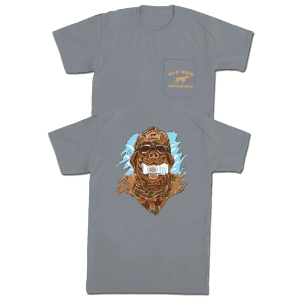 Old Row Retro Can Camo Tee - Granite