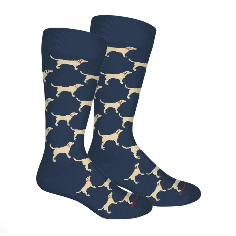 Brown Dog Socks - Labs Insignia Blue
