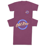 Old Row Circle Logo Pocket Tee - Berry