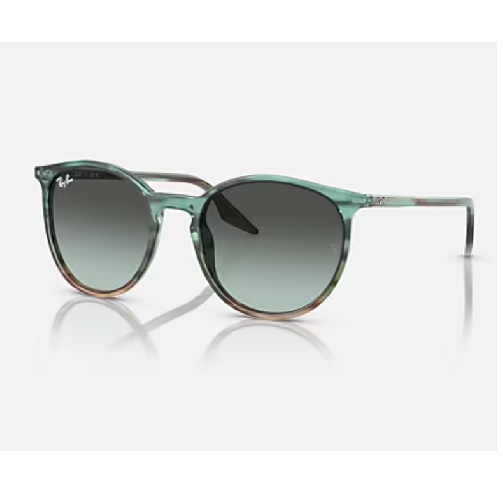 Ray-Ban Striped Blue Green/Blue Vintage Gradient Sunglasses