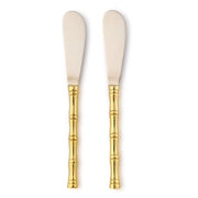 Two's Company Set of 2 Gold Bamboo Spreaders