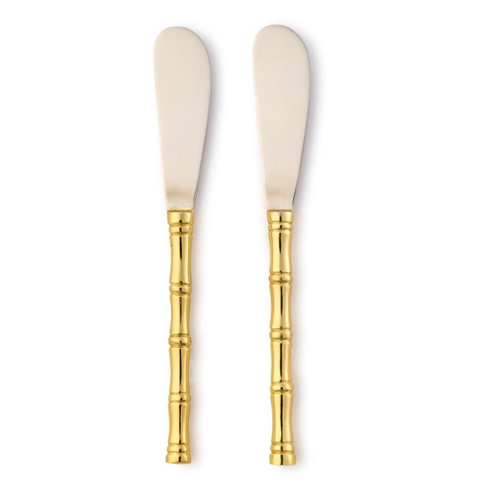 Two's Company Set of 2 Gold Bamboo Spreaders