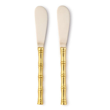 Two's Company Set of 2 Gold Bamboo Spreaders