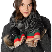 Two's Company Elite Reversible Scarf Faux
