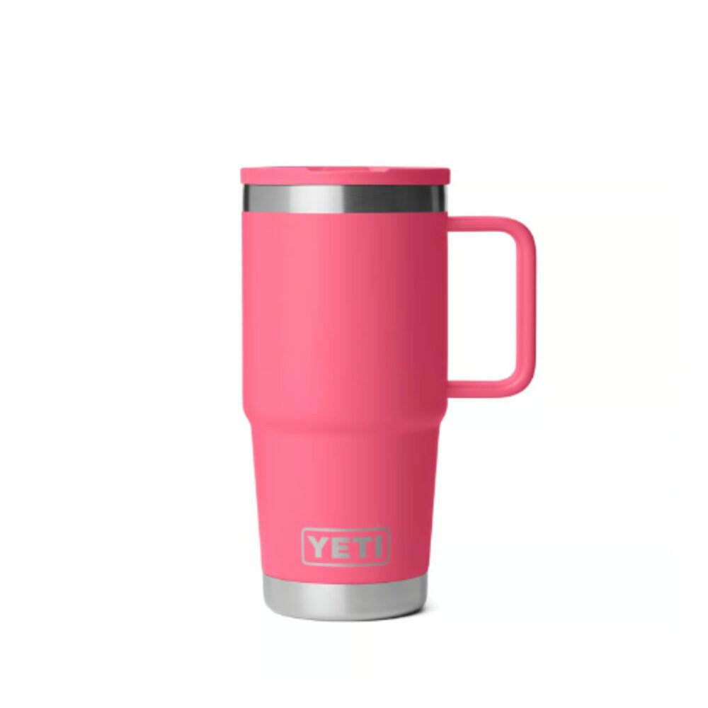 Yeti Tropical Pink 20oz Rambler Travel Straw Mug