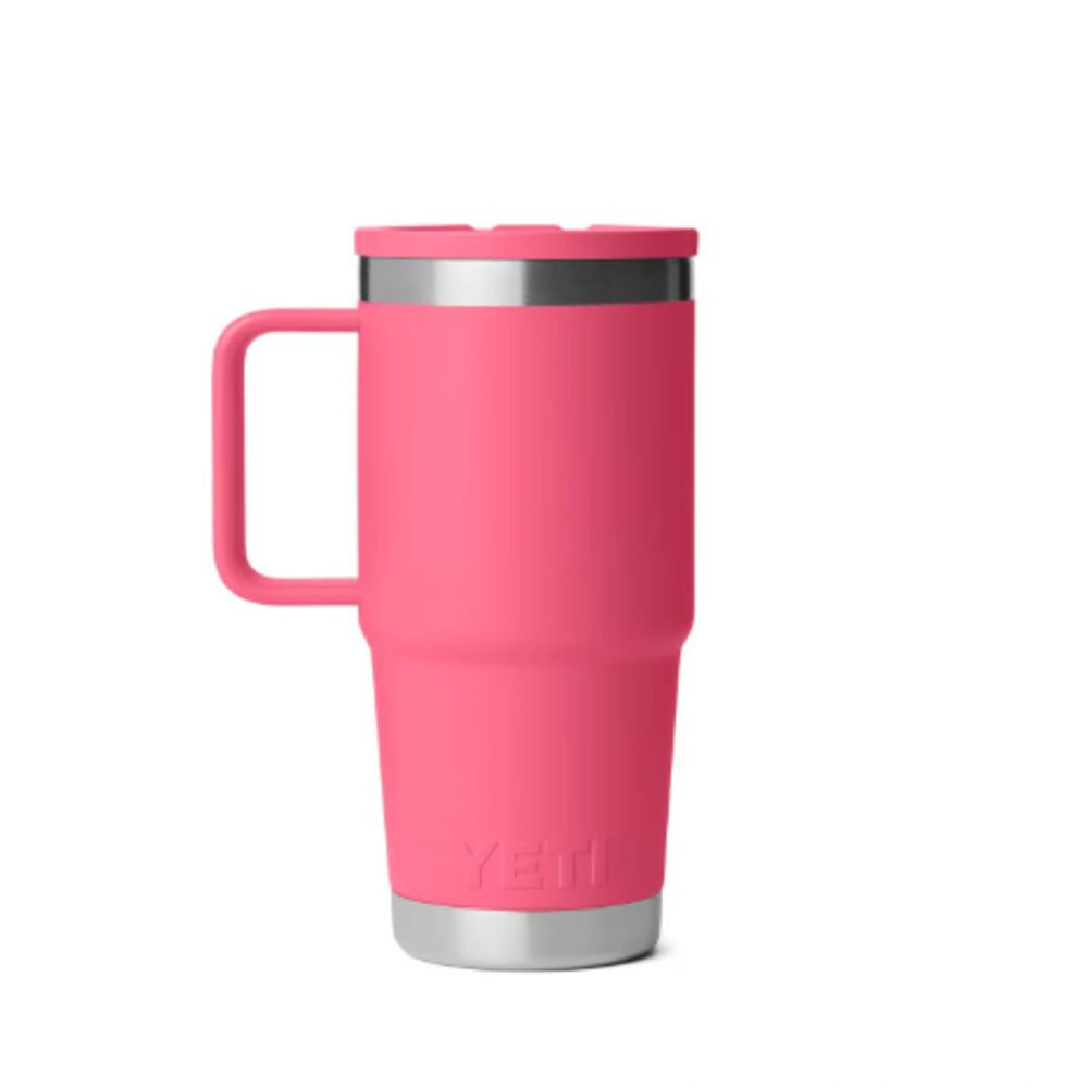 Yeti Tropical Pink 20oz Rambler Travel Straw Mug