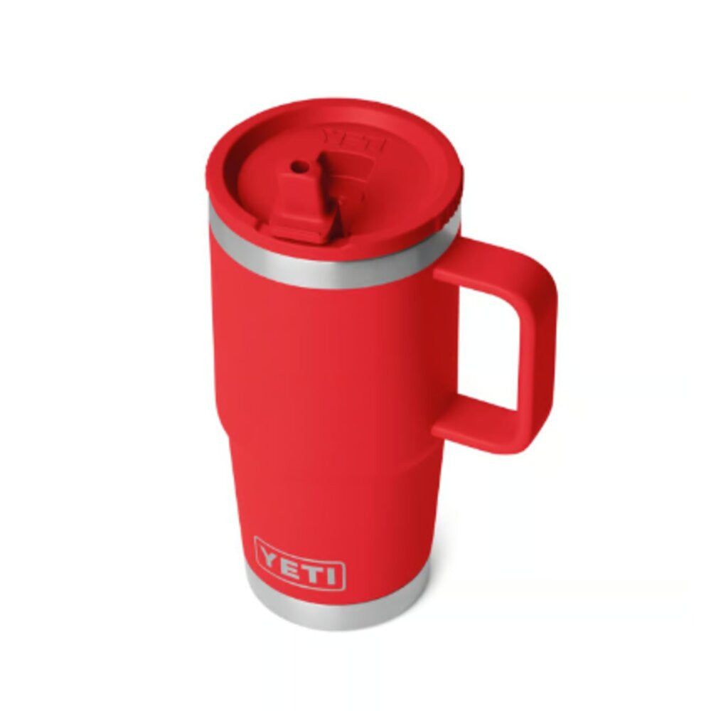 Yeti Rescue Red 20oz Rambler Travel Straw Mug