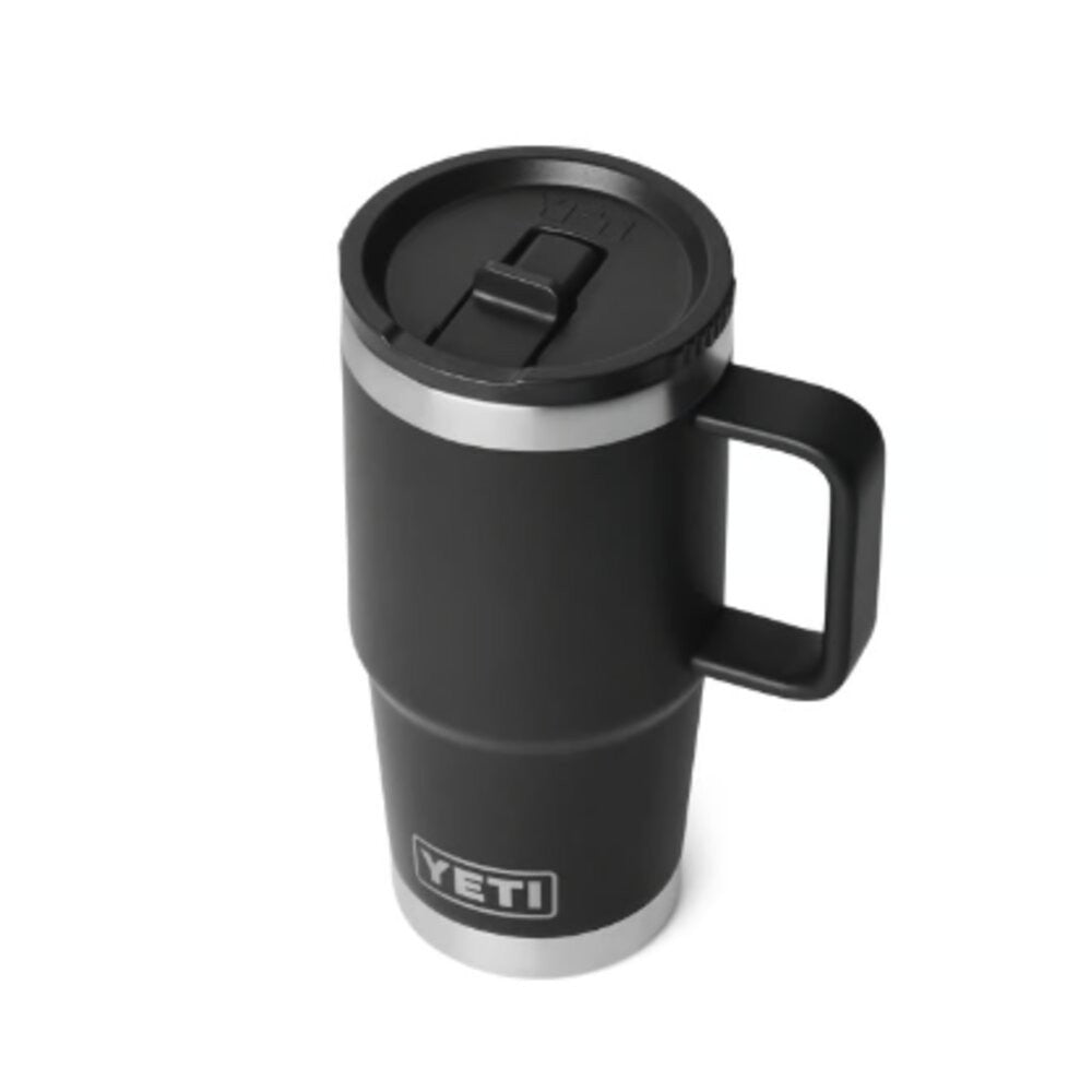 Yeti Black 20oz Rambler Travel Straw Mug