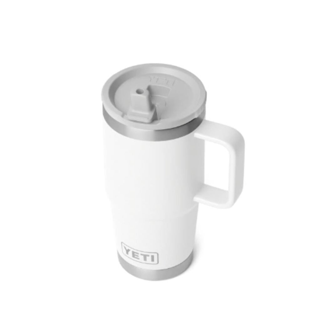 Yeti White 20oz Rambler Travel Straw Mug