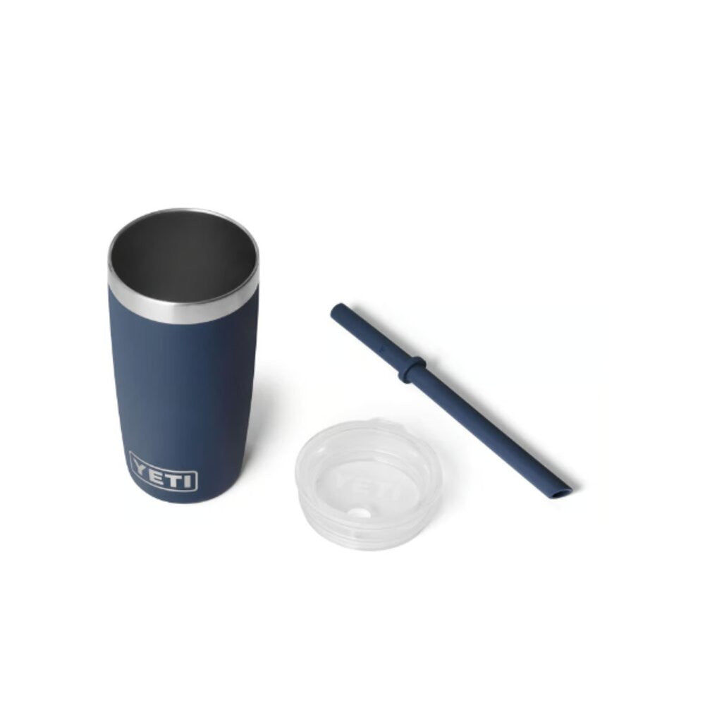 Yeti Navy 10oz Rambler Tumbler with Straw