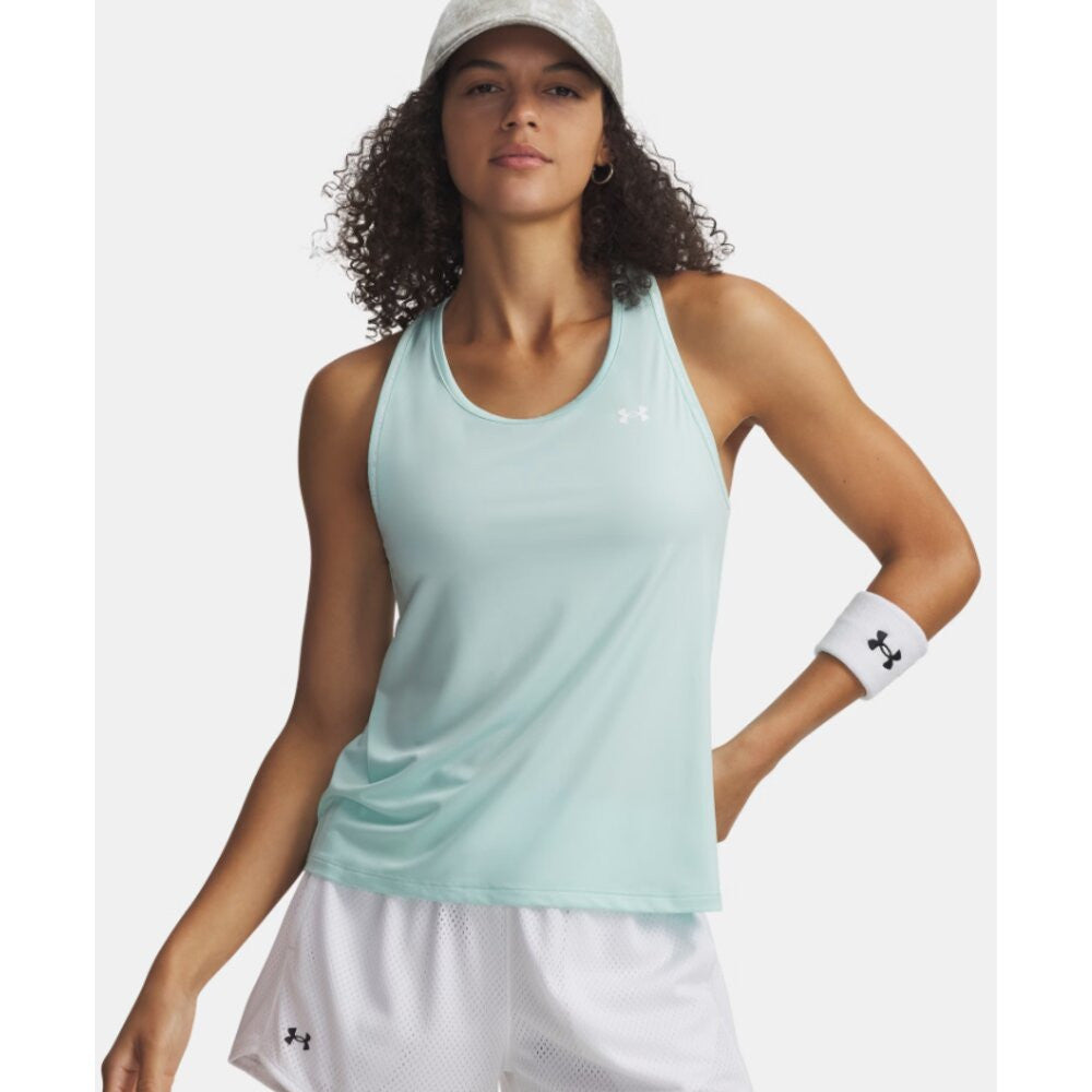 Under Armour Women's UA Tech Knockout Tank - Refresh Mint/White