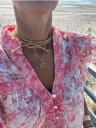 The Heart Knot Heart Cord Necklace