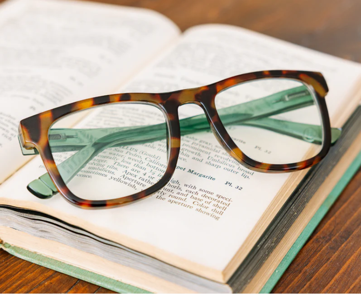 Peepers Hall Blue Light Reading Glasses - Tortoise/Green