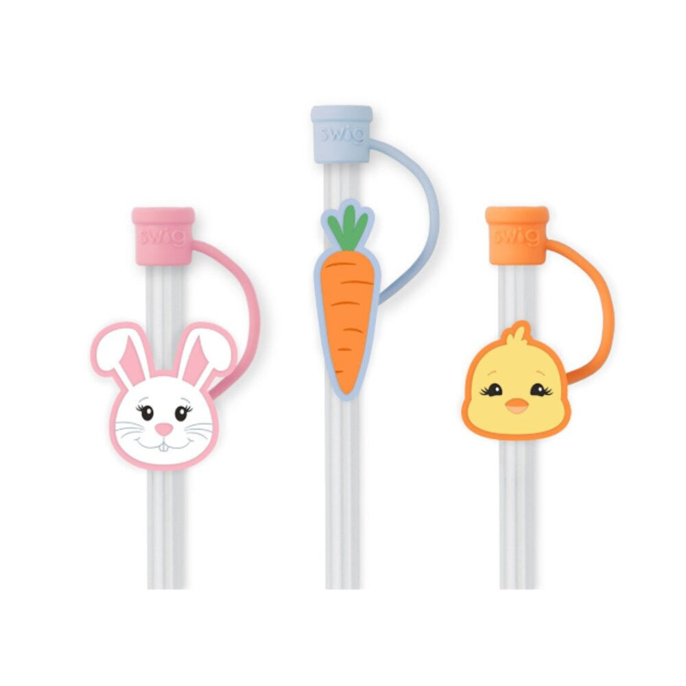Swig Life Easter Bunny Straw Topper Set