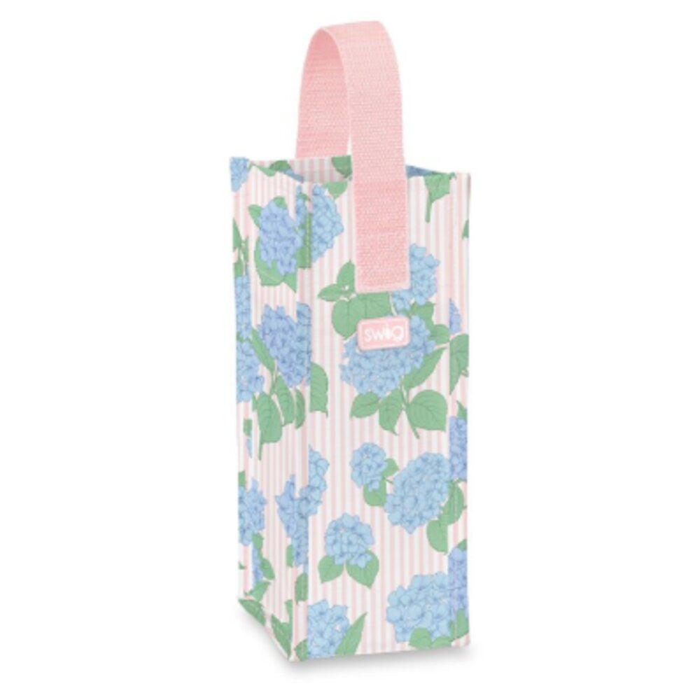 Swig Life Hydrangeas Reusable Gift Bag - Wine