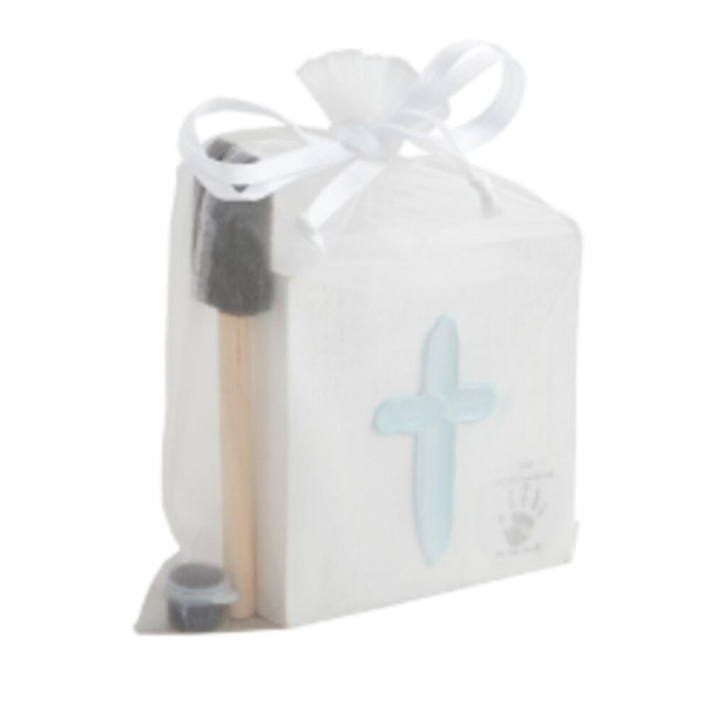 Mud Pie Blue Cross and Handprint Kit