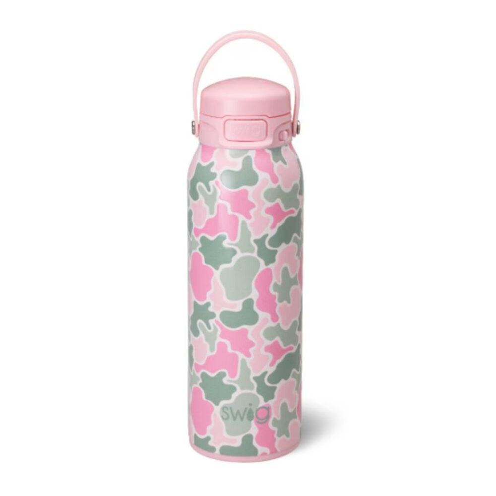 Swig Life Blushing Camo Leakproof EZ Fill Bottle 32oz