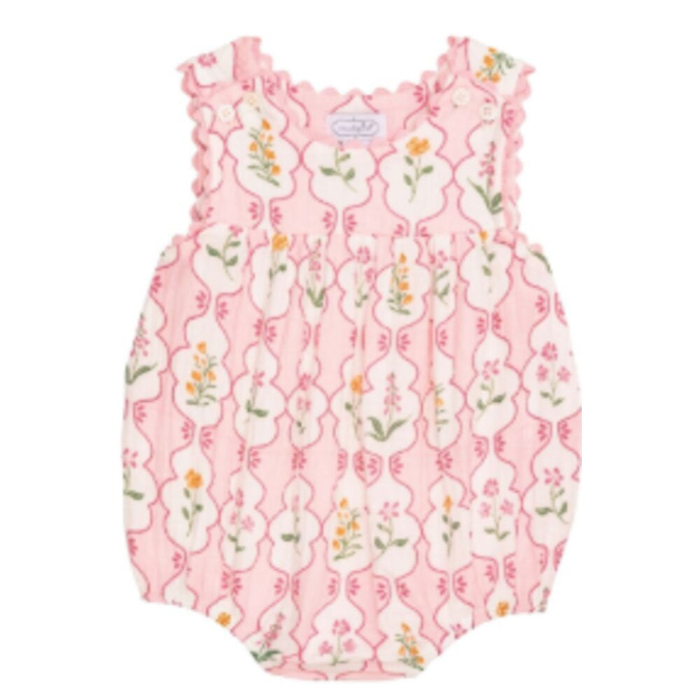Mud Pie Infant Girls Pink Blossom Bubbles - Pink