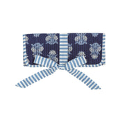Mud Pie Navy Block Print Jewelry Roll
