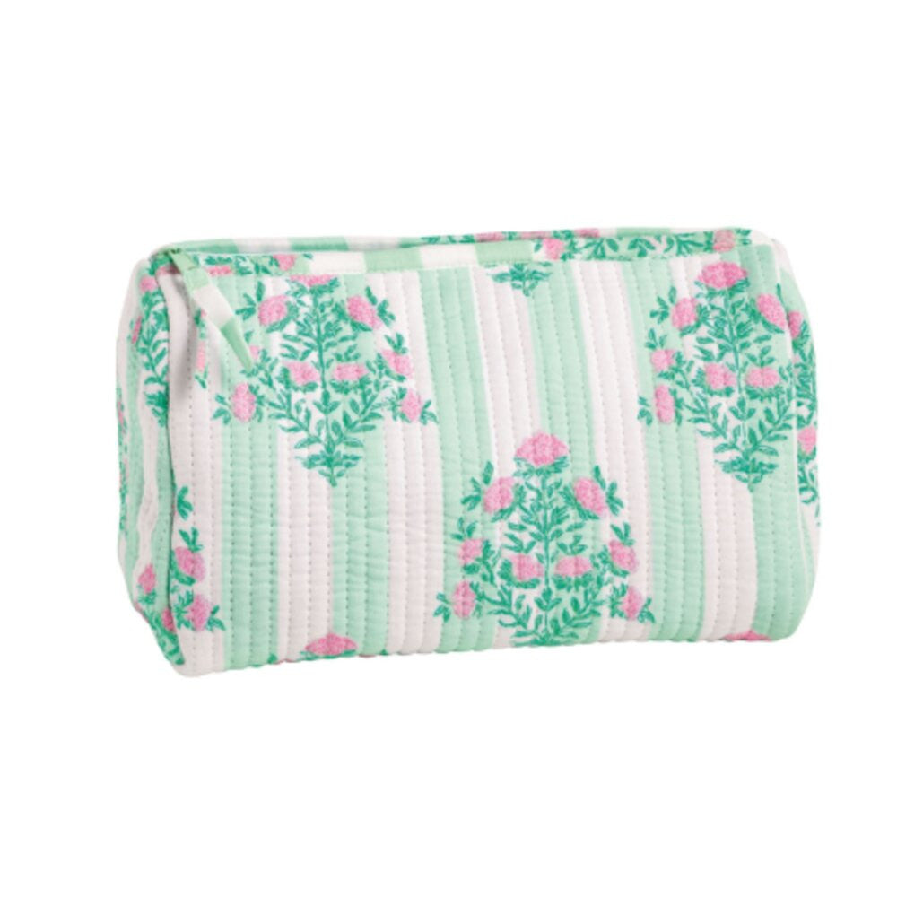 Mud Pie Dahlia Green Block Print Case