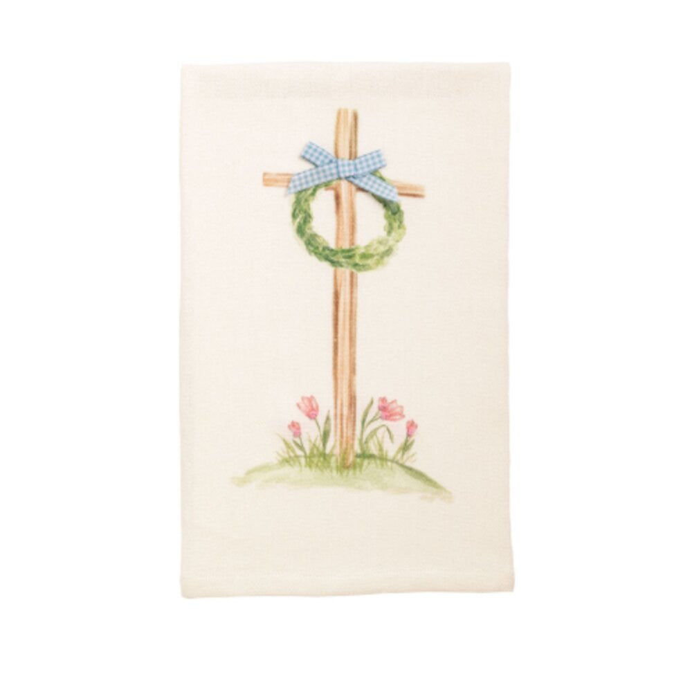 Mud Pie Church with Wreath Easter Towel
