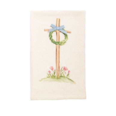 Mud Pie Church with Wreath Easter Towel