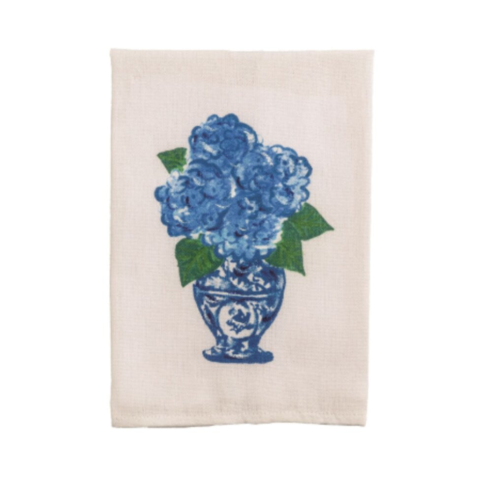 Mud Pie Painted Hydrangea Towel
