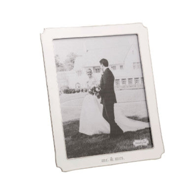 Mud Pie Large Mr. and Mrs. Enamel Frame