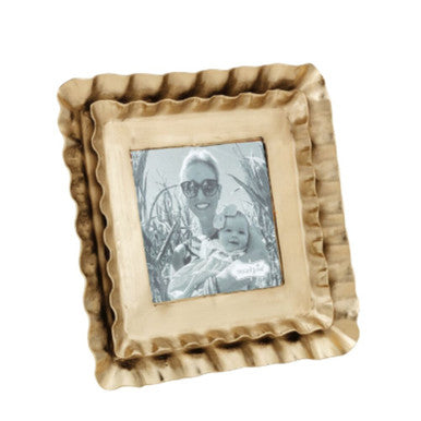 Mud Pie Square Mini Brass Frame