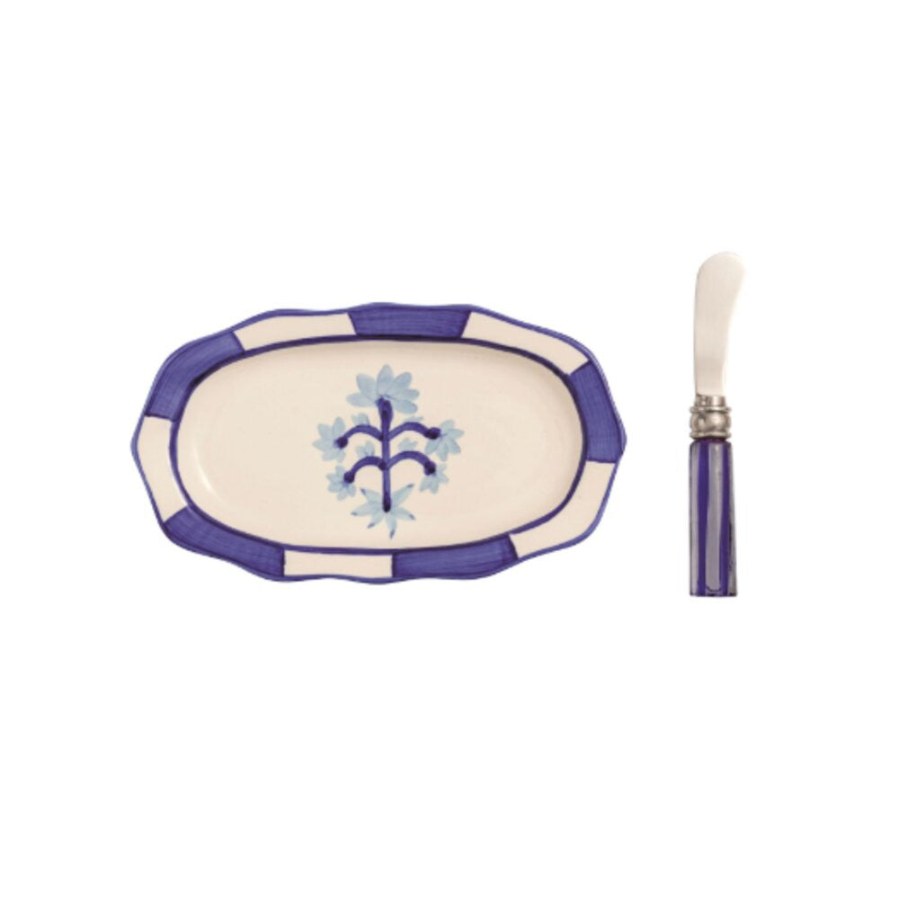 Mud Pie Single Flower Everything Plate