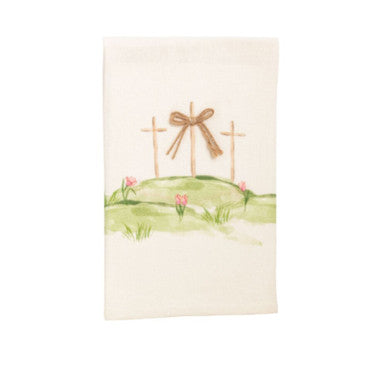 Mud Pie Three Crosses Easter Towel