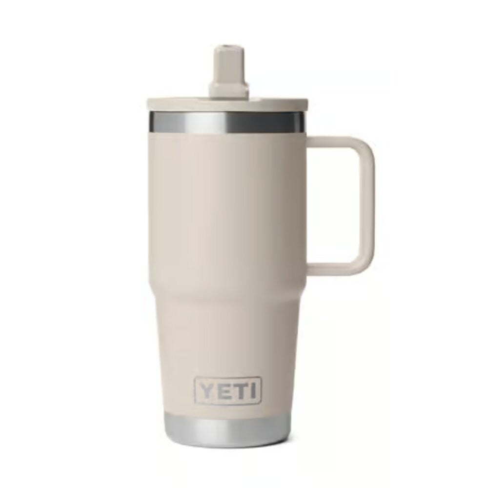 YETI Rambler 20 oz Cape Taupe BPA Free Travel Straw Mug