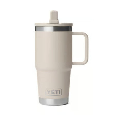 YETI Rambler 20 oz Cape Taupe BPA Free Travel Straw Mug