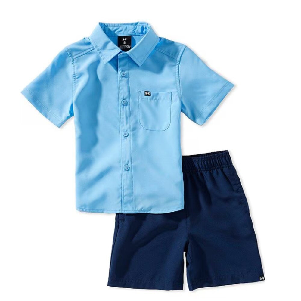 Under Armour Boys Short Sleeve Drift Tide Set - Horizon Blue