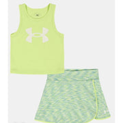 Under Armour Girls Wrap Skort Set - Faded Green