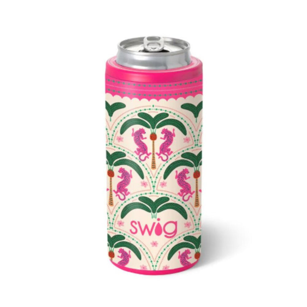 Swig Life Skinny Can Cooler 12oz - Palm Royale