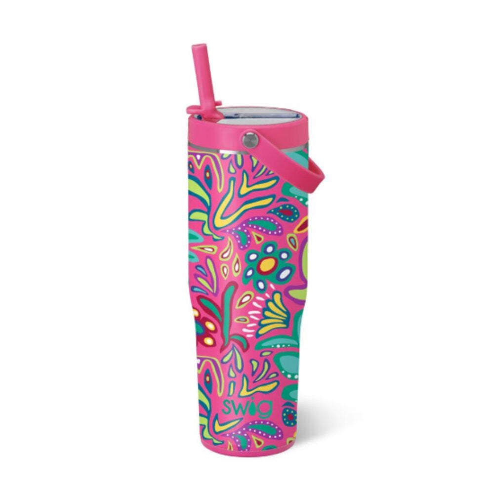 Swig Life 30oz To-Go Tumbler - Flora Rosa