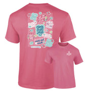 Southernology Women's Mama Says Decals Tee - Crunchberry